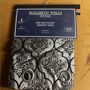 Patterned Drapes, Detailed Drapery Panel